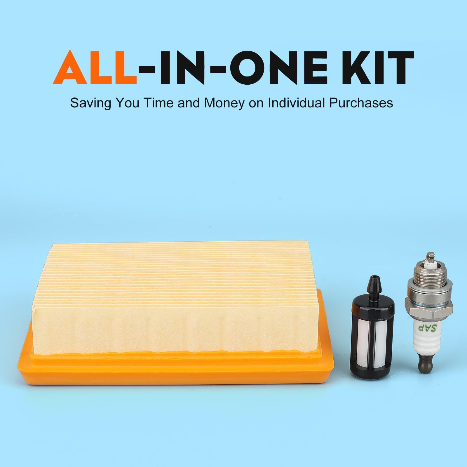 Hipa BR340 Air Filter Tune Up kit for STIHL BR420C BR420 BR380 BR 340 BR340L SR340 SR420 Backpack Blower Leaf Blower Parts 4203 141 0301 Air Filter Filter Spark Plug - Image 3