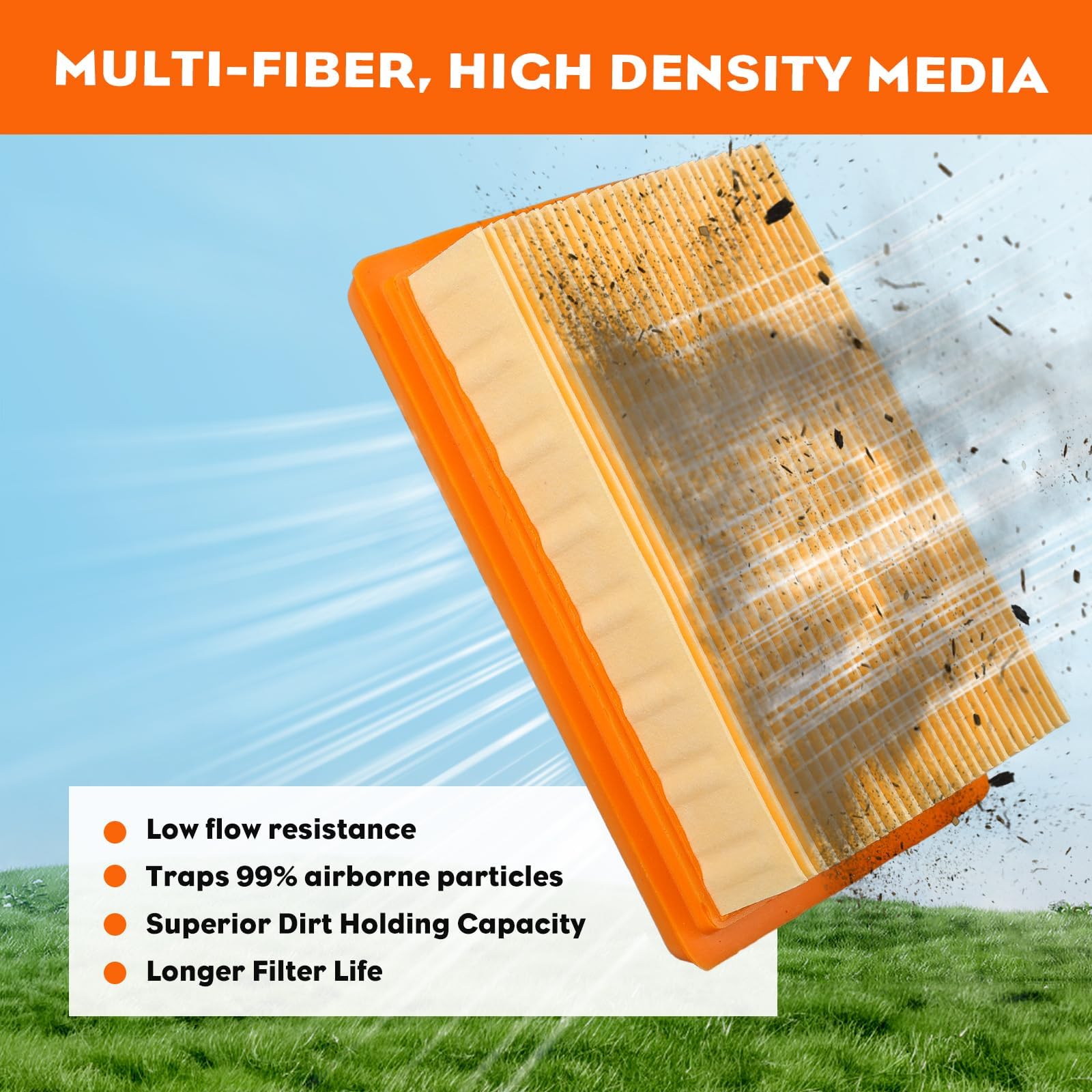 Hipa BR340 Air Filter Tune Up kit for STIHL BR420C BR420 BR380 BR 340 BR340L SR340 SR420 Backpack Blower Leaf Blower Parts 4203 141 0301 Air Filter Filter Spark Plug - Image 6