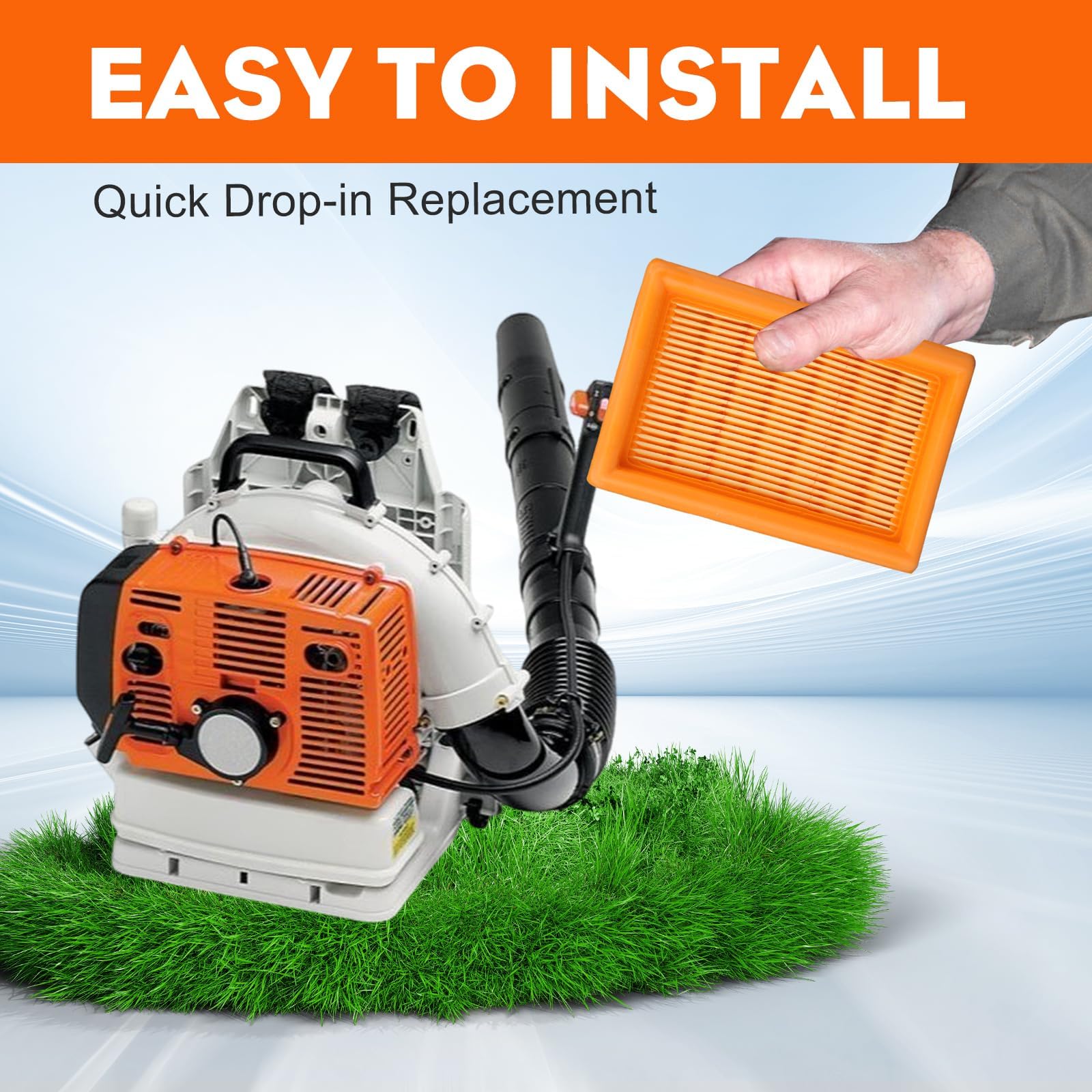 Hipa BR340 Air Filter Tune Up kit for STIHL BR420C BR420 BR380 BR 340 BR340L SR340 SR420 Backpack Blower Leaf Blower Parts 4203 141 0301 Air Filter Filter Spark Plug - Image 8