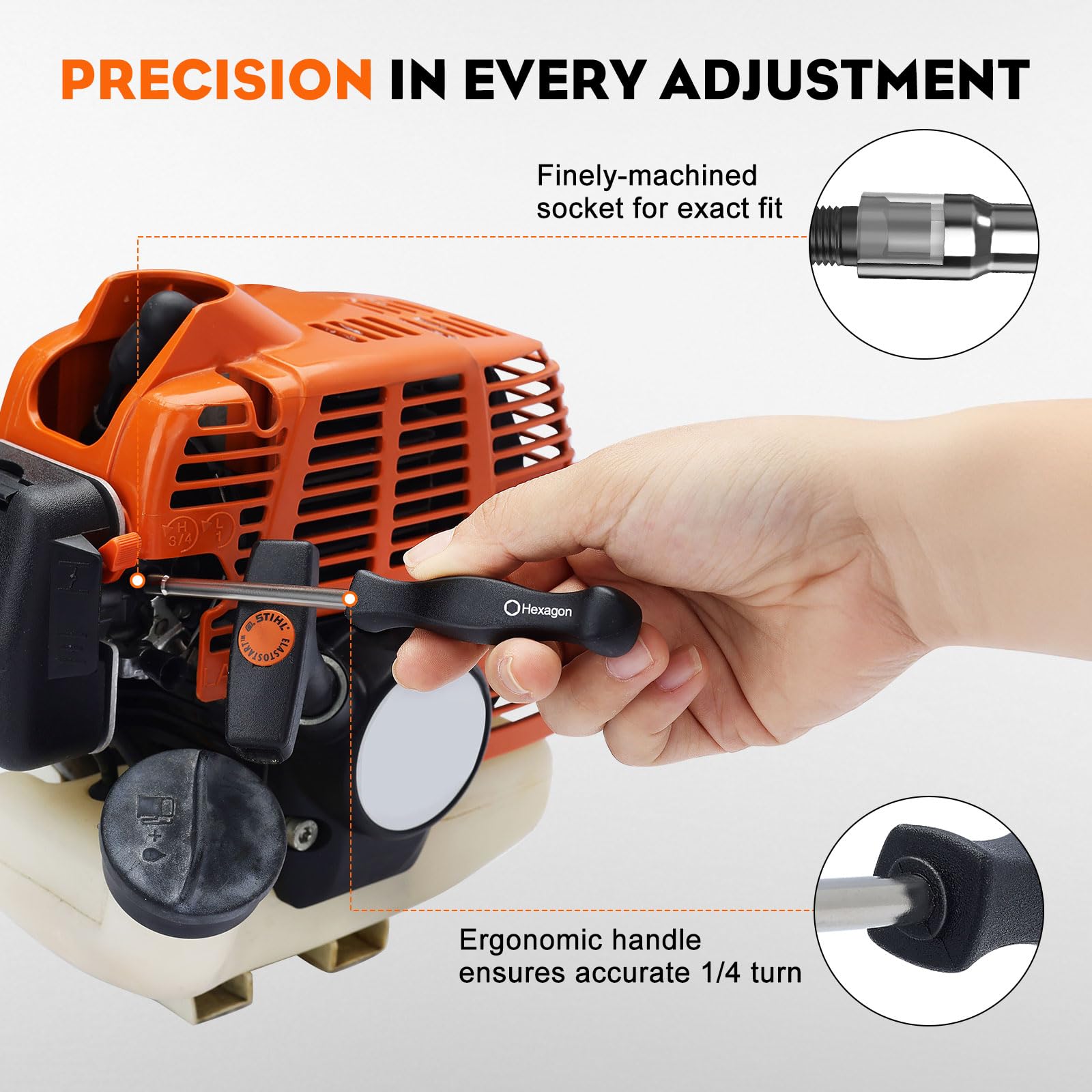 Hipa Pack-of-14 Carburetor Adjustment Tool Ignition Coil Spark Tester for 2-Cycle Small Engine Compatible with Poulan STIHL Echo Ryobi Troy Bilt Trimmer Leaf Blower Weedeater Chainsaw - Image 3