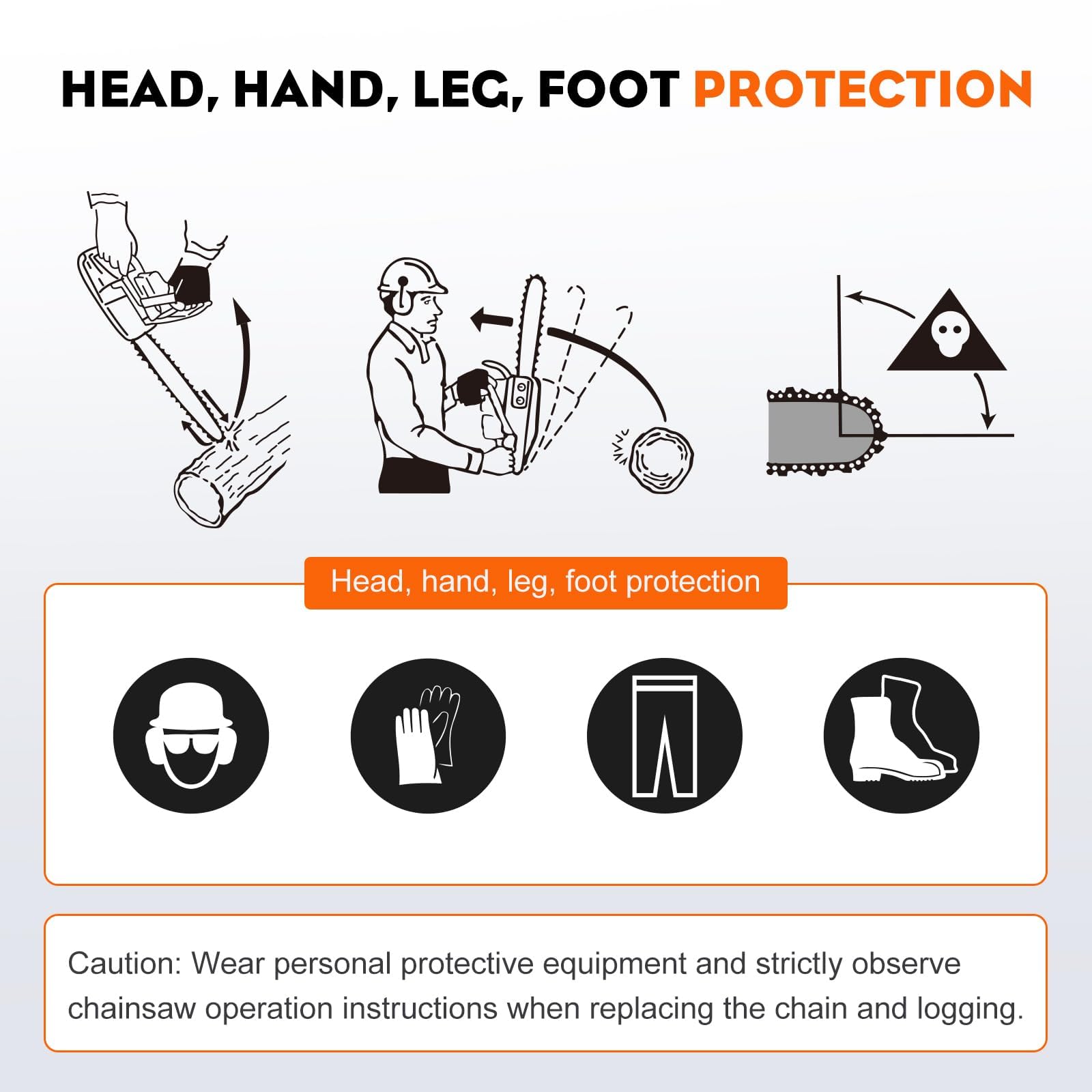 Hipa CS-590 20 Inch Chainsaw Chain for Echo CS-590 timberwolf Poulan PR5020 Chainsaw, Replace 72LPX070G, E70, McCulloch and more- Pitch: 3/8", Gauge .050", 70DL Full Chisel (2 Chains) - Image 8