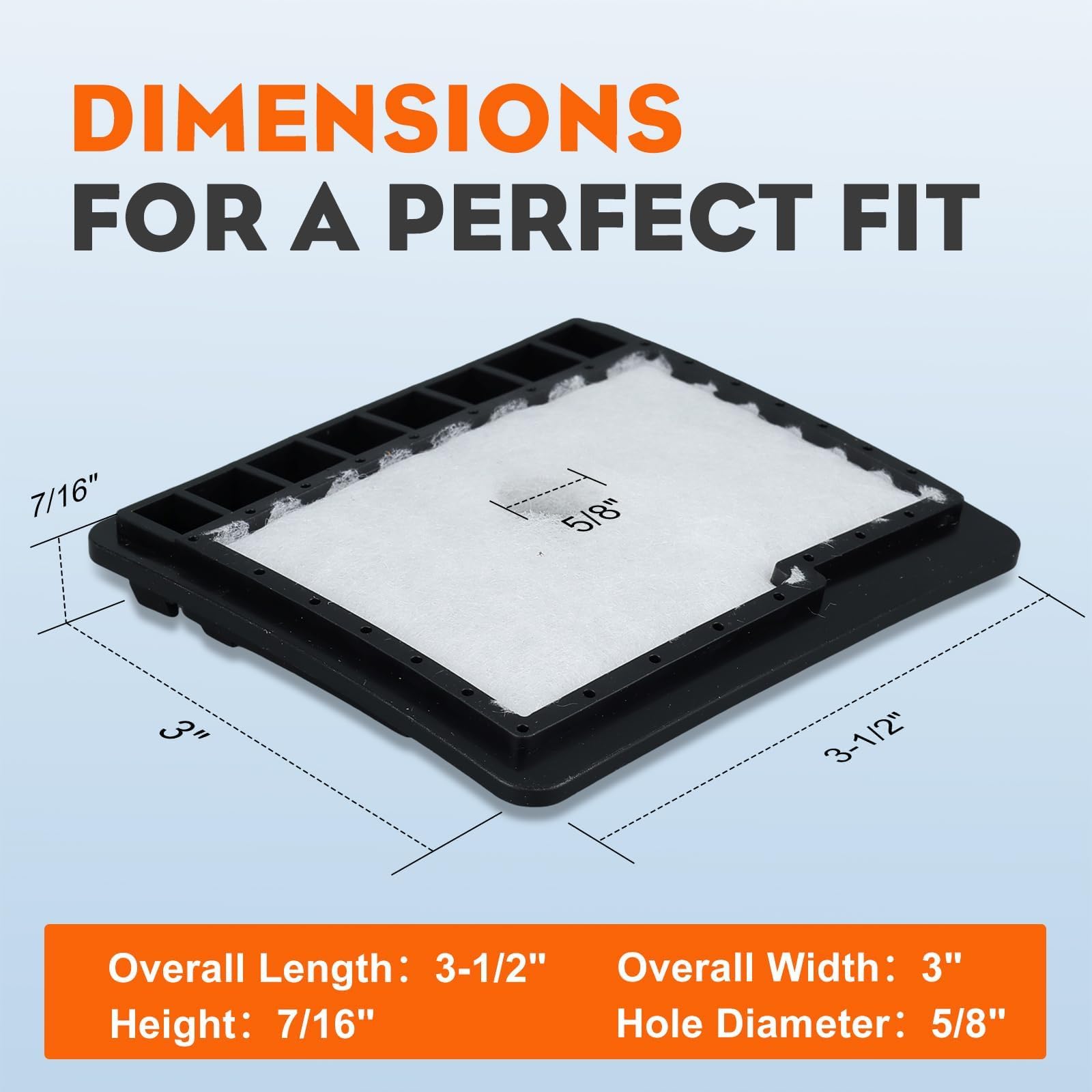 Hipa 13031039132 Air Filter Kit for Echo CS-300 CS-301 CS-305 CS-306 CS-340 CS-341 CS-345 CS-346 CS-3000 CS-3400 CS-3450 Chainsaw 13031039131 Fuel Filter - Image 3