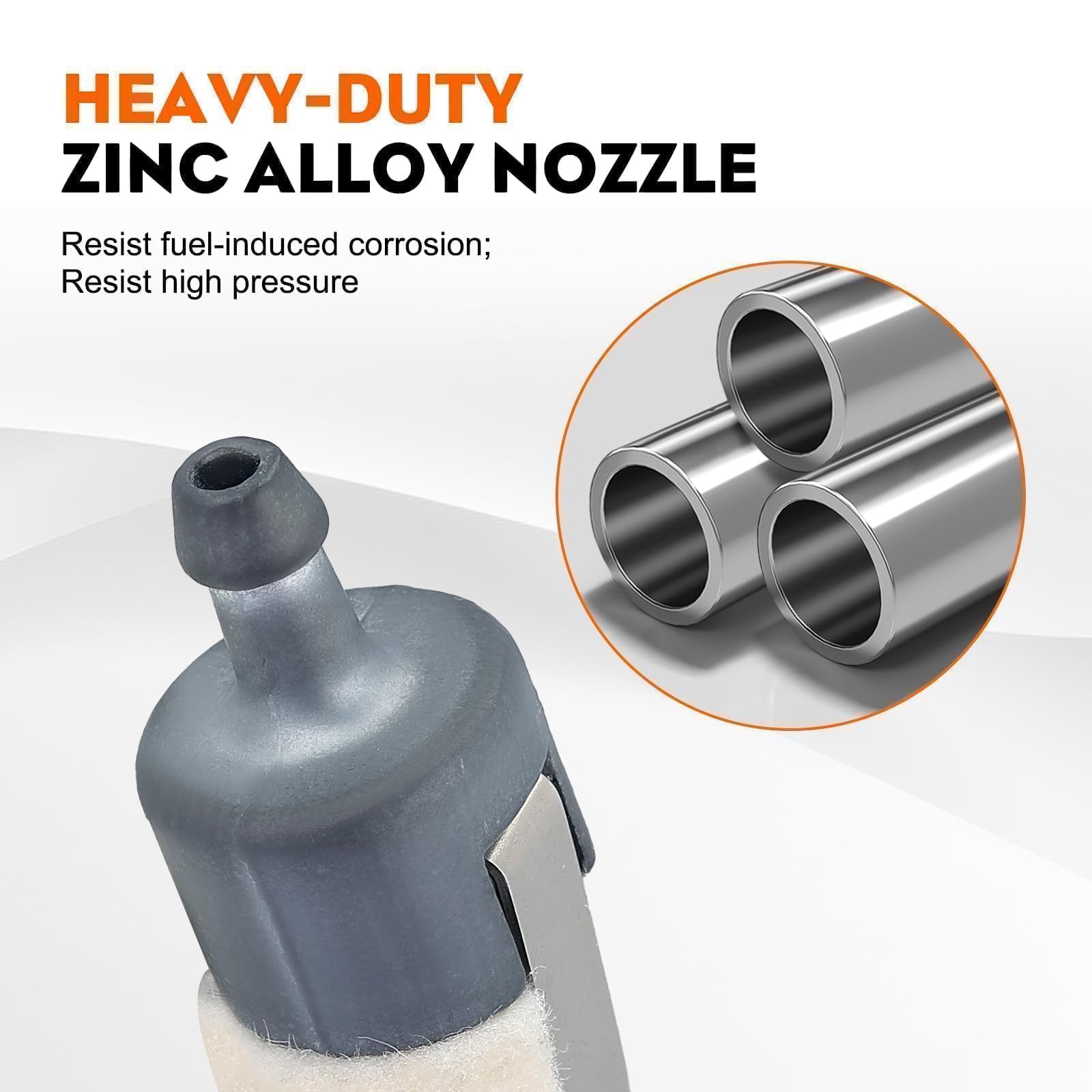 HIPA Echo SRM 225 Fuel Filter +537052301 Fuel Line Hose Tube for Husqvrna HON-DA GX22 GX25 GX31 GX35 Rototiller String Trimmer Blower Brush Cutter Tune Up Kit with Wabro Primer Bulb 188-12 188-12-1 - Image 4