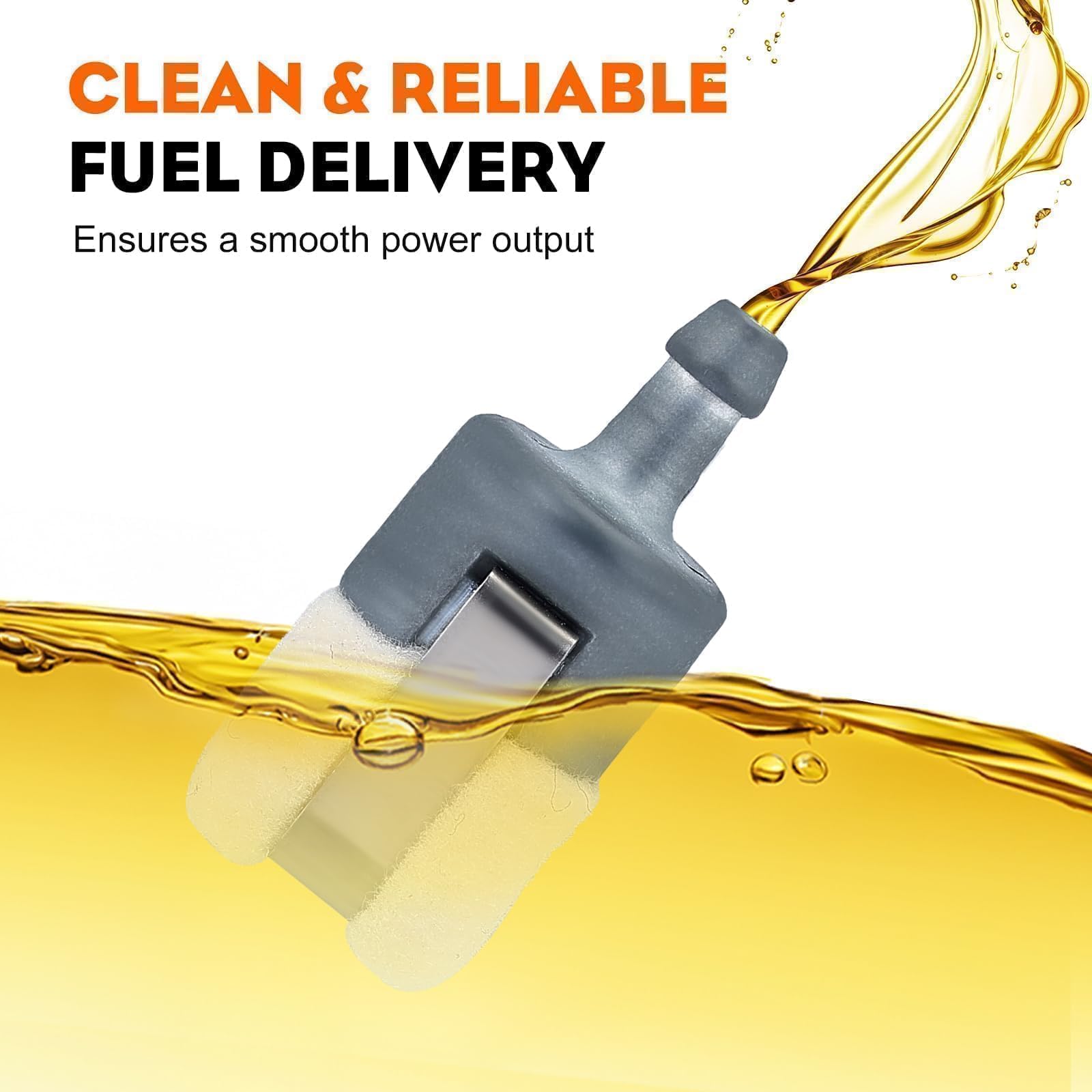 HIPA Echo SRM 225 Fuel Filter +537052301 Fuel Line Hose Tube for Husqvrna HON-DA GX22 GX25 GX31 GX35 Rototiller String Trimmer Blower Brush Cutter Tune Up Kit with Wabro Primer Bulb 188-12 188-12-1 - Image 8