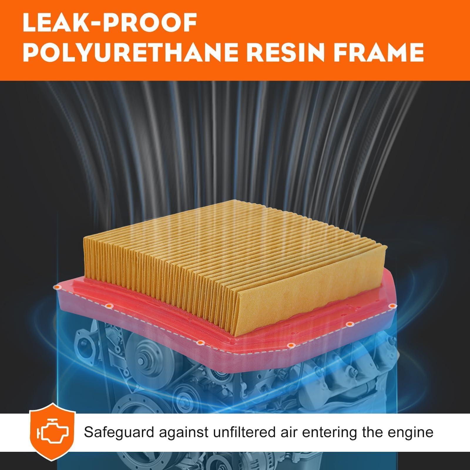 Hipa FS240 Air Filter for Stihl 4147 141 0300 FS240 FS240R FS240CE FS260CE FS360CE FS460CEM FR460TCEM String Trimmer Pack of 10 - Image 5