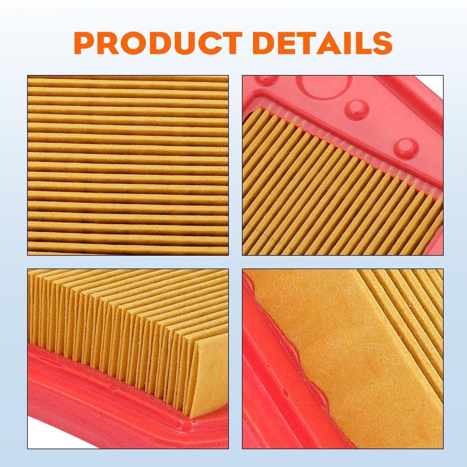 Hipa FS240 Air Filter for Stihl 4147 141 0300 FS240 FS240R FS240CE FS260CE FS360CE FS460CEM FR460TCEM String Trimmer Pack of 10 - Image 7