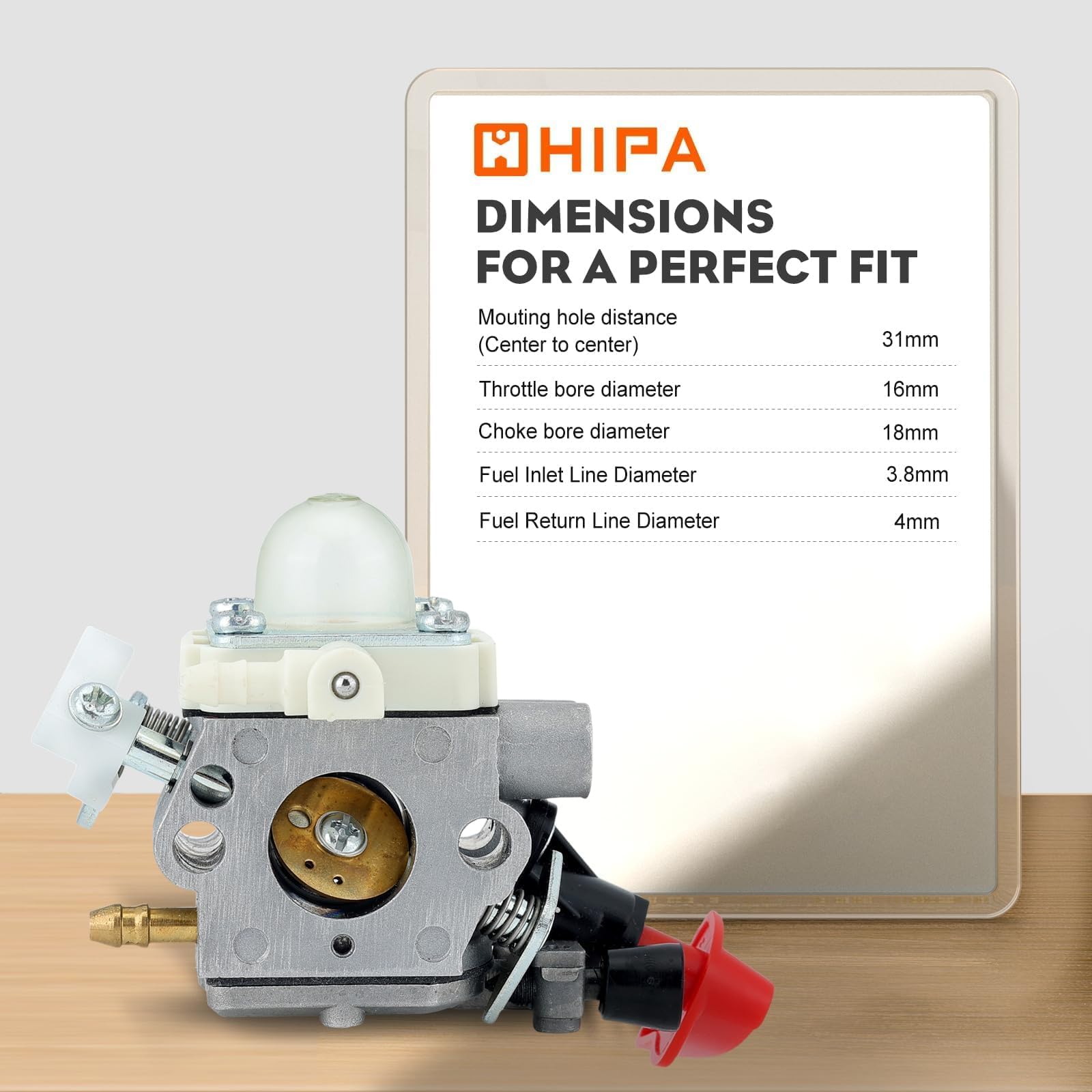 Hipa FS56RC Carburetor for Stihl FS 56 RC FS70R FS56 KM56RC FS70 FS70RC FS56C FC70 HT56C KM56 FC56 FS50 HL56K HT56 FS56R FS70C KN56 KM56C Trimmer Brushcutter Replace 4144 120 0608 C1M-S267A - Image 7
