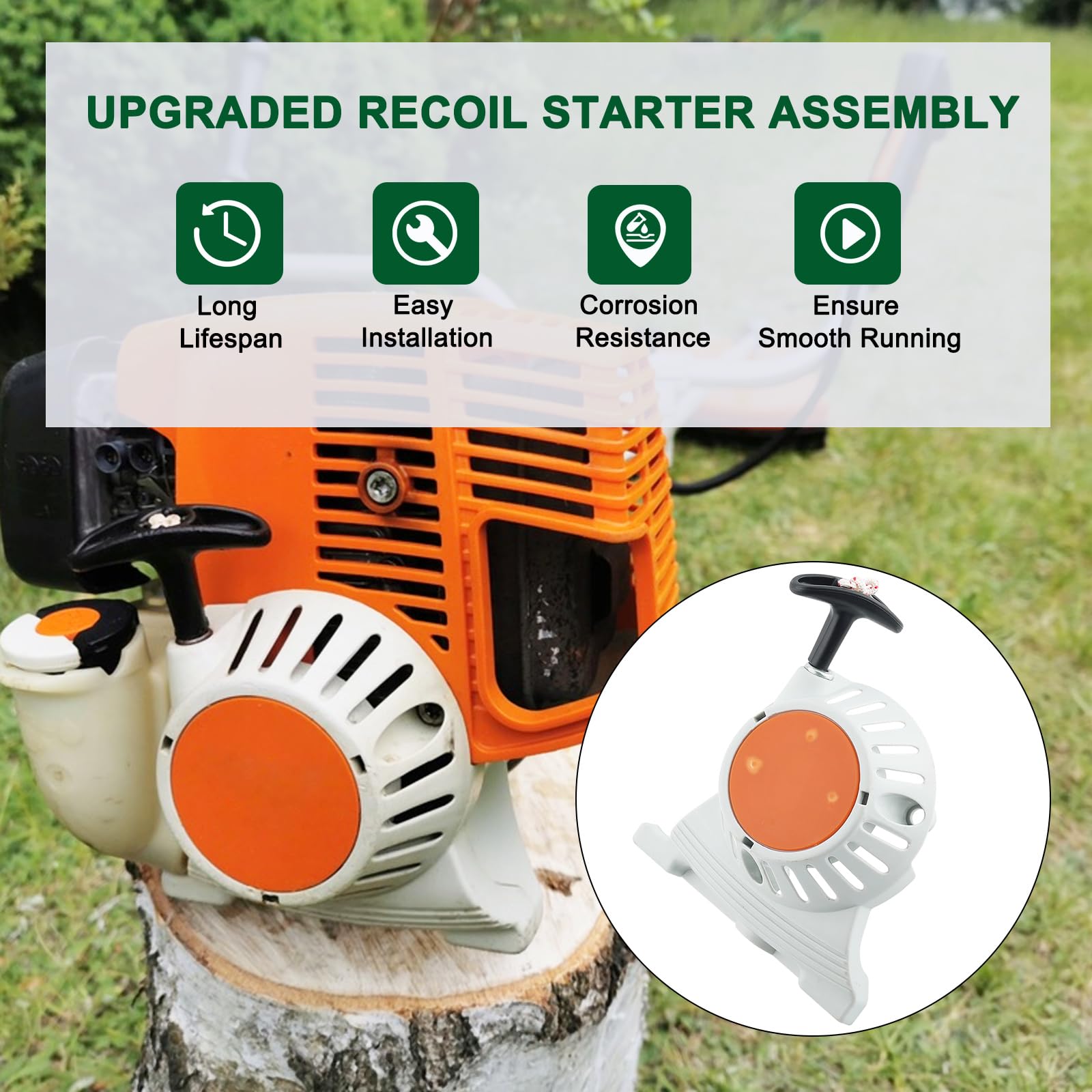 Hipa FS90R Pull Recoil Starter for S-thil FS87R FS87 FS90R FS100R FS100RX KM90 KM100 KM100 KM130 String Trimmer 4180 190 4000 - Image 3