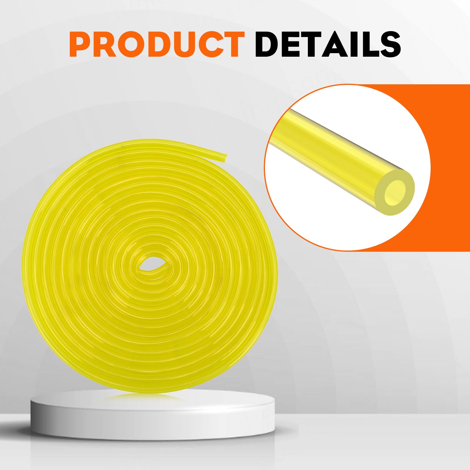 Hipa Fuel Line Hose 10-Feet (3 Meter) I.D 3/32" X O.D 3/16" Tygon Tubing for Common 2 Cycle Engine Chainsaw String Trimmer Blower Models Replace 530069216 - Image 9