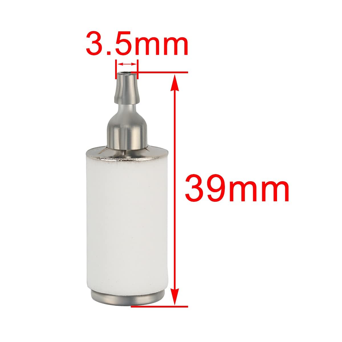 HIPA Fuel Line Hose 3/32" X 3/16" 0.08" X 0.14" + Fuel Filter 530069216 530069247 for Poulan Craftman Sting Trimmer Chainsaw Blower Weedeater (2 feet each) - Image 4