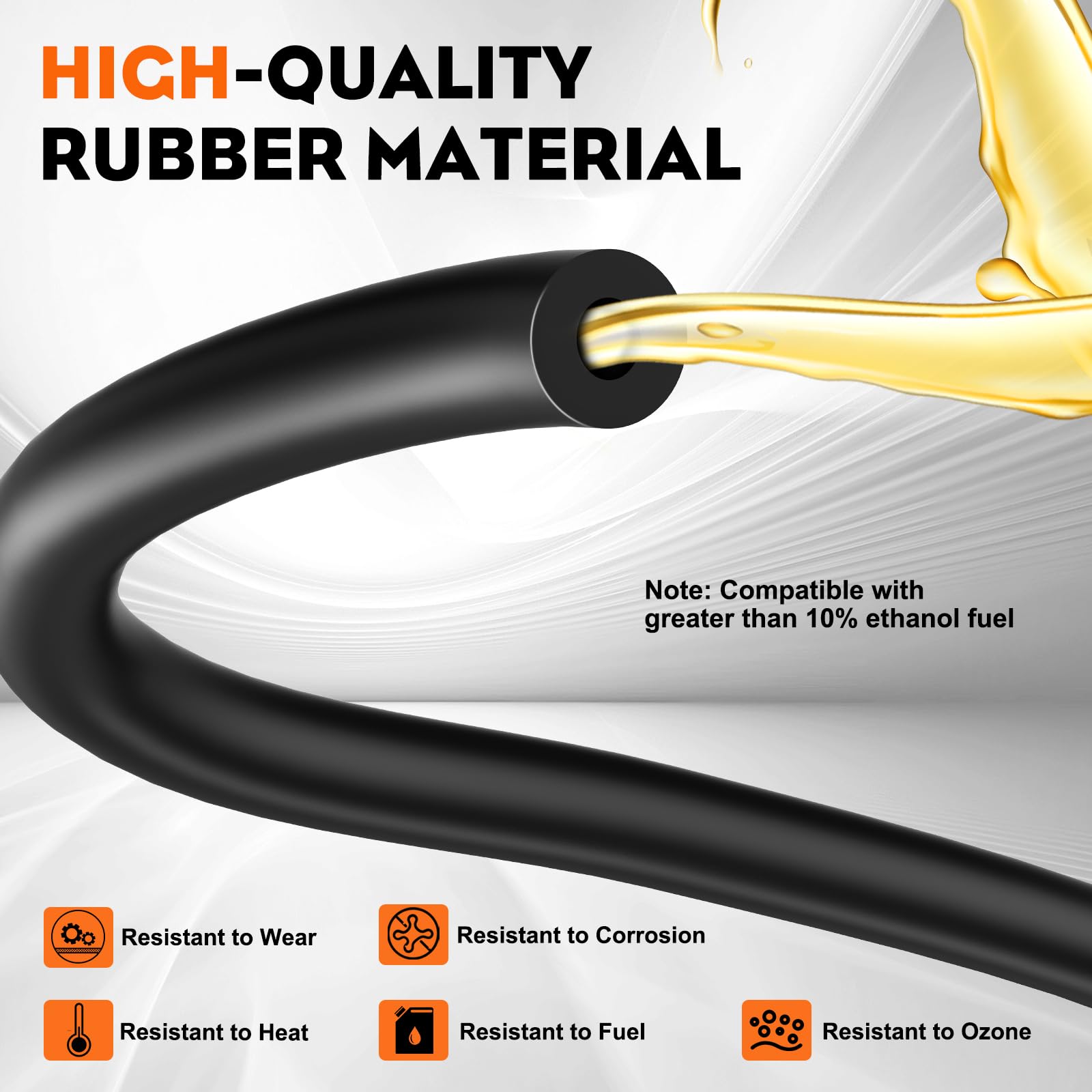 Hipa Fuel Line Primer Bulb Kit for RedMax EB4300 EB4401 EBZ4800 EBZ4800RH EB6200 EBZ5000 EBZ5000Q EBZ5000RH Leaf Blower Trimmer Model Fuel Line Kit Parts Pack of 2 - Image 5