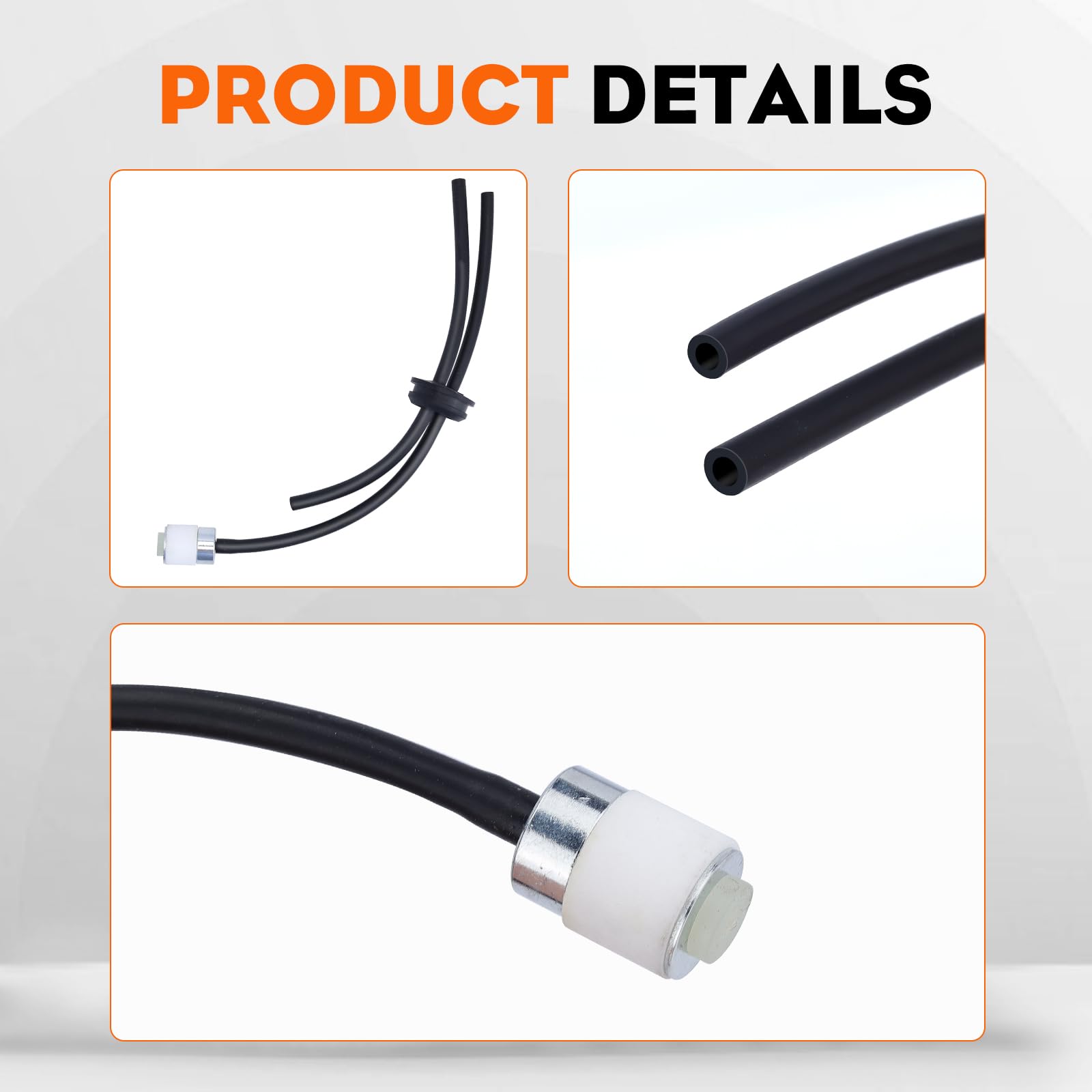 Hipa Fuel Line Primer Bulb Kit for RedMax EB4300 EB4401 EBZ4800 EBZ4800RH EB6200 EBZ5000 EBZ5000Q EBZ5000RH Leaf Blower Trimmer Model Fuel Line Kit Parts Pack of 2 - Image 7