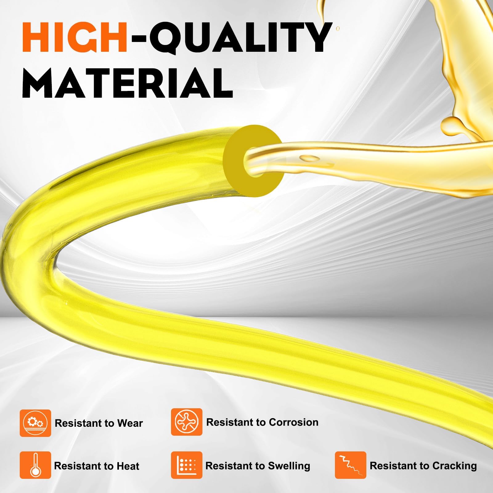 Hipa Fuel Line with Primer Bulb for Husqvarna Chainsaw 235 236 240 340 345 350 353 440 445 450 460 Trimmer Weedeater 123L 225 232L 227L 240L 322L 323 325 326 125B 125BVX Blower 503936601 - Image 5