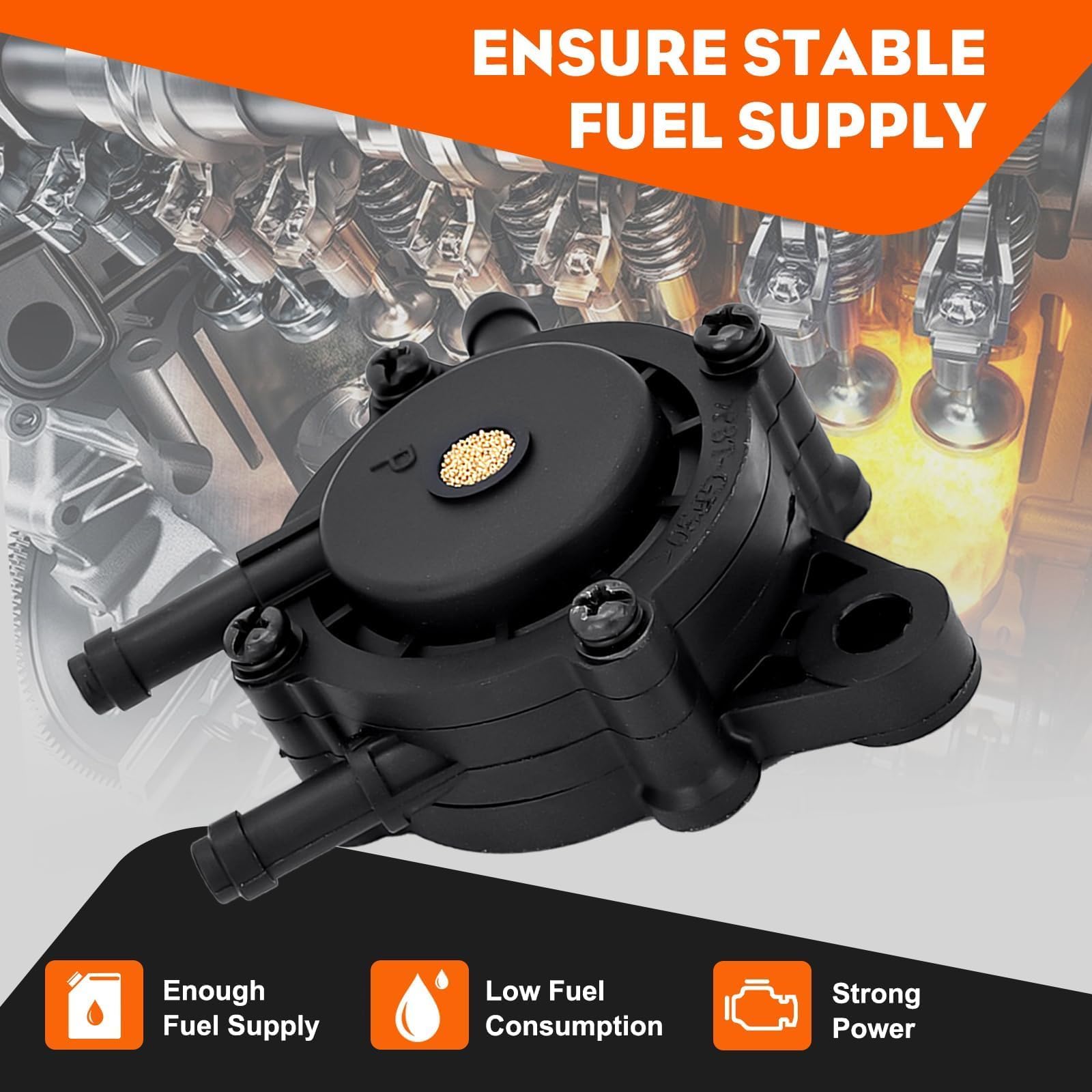 Hipa Fuel Pump for John Deer LA110 LA115 LA145 LA105 LA120 LA125 LA130 LA135 LA140 LA150 LA155 LA165 LA175 Lawn Mower Replace LG808656 M138498 M145667 - Image 4