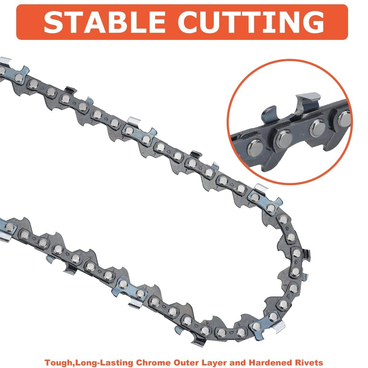 Hipa GTA26 4 Inch Mini Saw Chain 1/4" Mini-pitch .043 Gauge 28 Drive Link for Stihl GTA 26 Pruner Chainsaw Replace 36700000028,71 PM3 28,3670 005 0028 (4 Chains) - Image 4