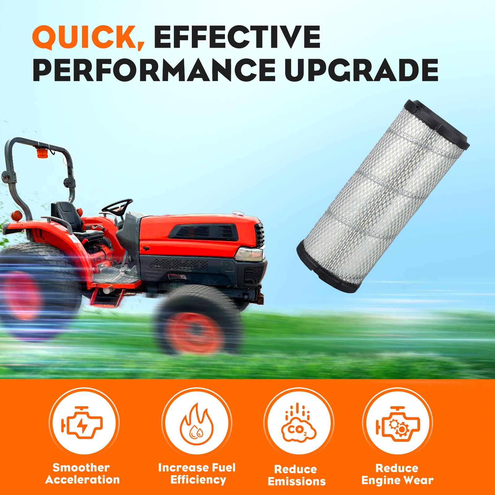 Hipa 11013-7044 11013-7045 Air Filter Tune Up Kit for Kawasaki 11013-7019 11013-7020 FX730V FX850V FH721V FX691V FX801V FH641V FX1000V FH680V FH601V FX751V FD731V FX651V 49065-2071 Oil Filter - Image 5