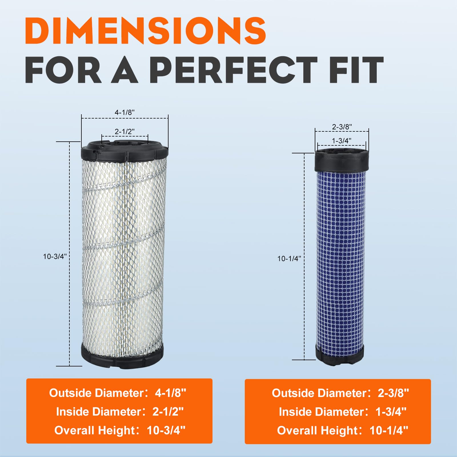 Hipa 11013-7044 11013-7045 Air Filter Tune Up Kit for Kawasaki 11013-7019 11013-7020 FX730V FX850V FH721V FX691V FX801V FH641V FX1000V FH680V FH601V FX751V FD731V FX651V 49065-2071 Oil Filter - Image 8