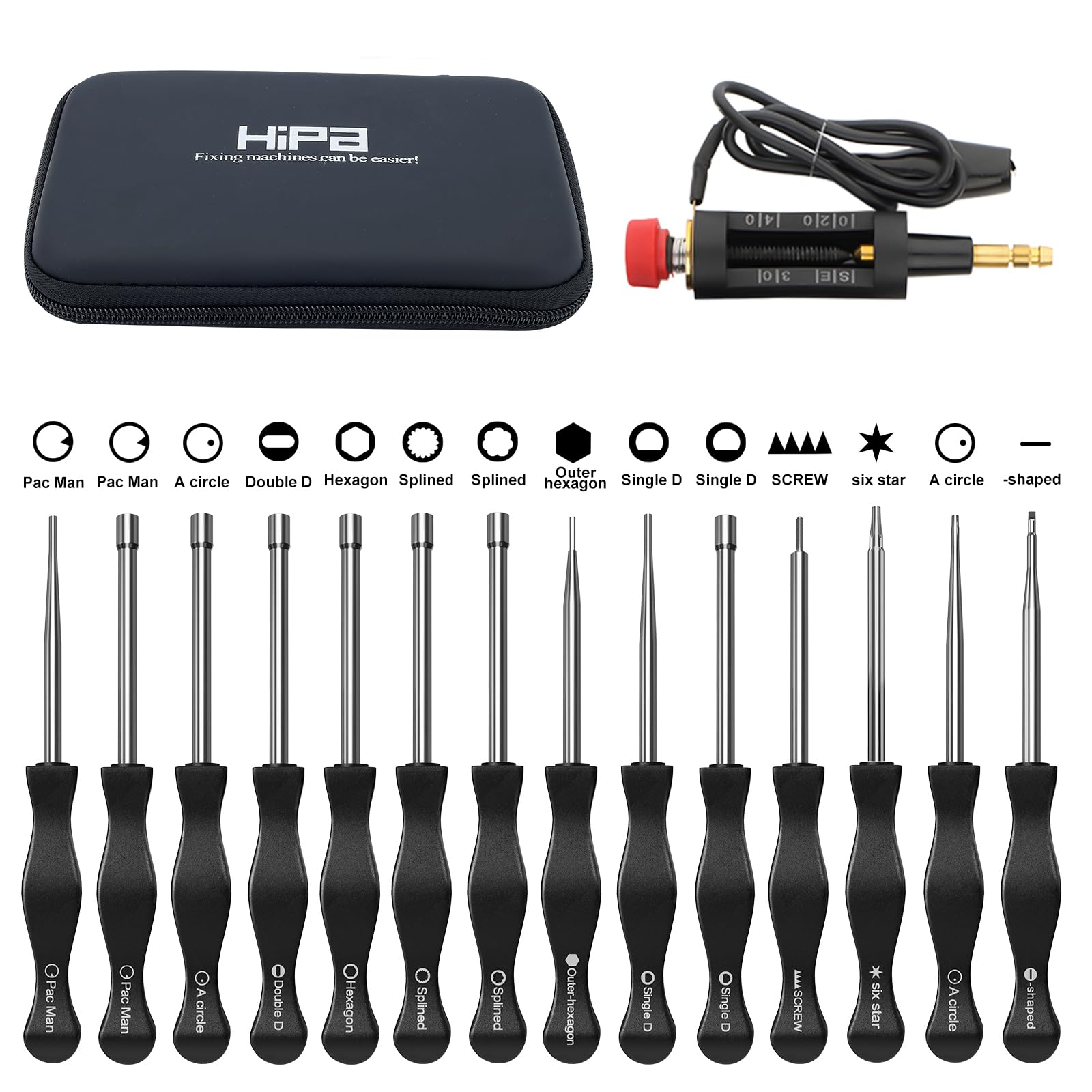 Hipa Pack-of-14 Carburetor Adjustment Tool Ignition Coil Spark Tester for 2-Cycle Small Engine Compatible with Poulan STIHL Echo Ryobi Troy Bilt Trimmer Leaf Blower Weedeater Chainsaw - Image 9