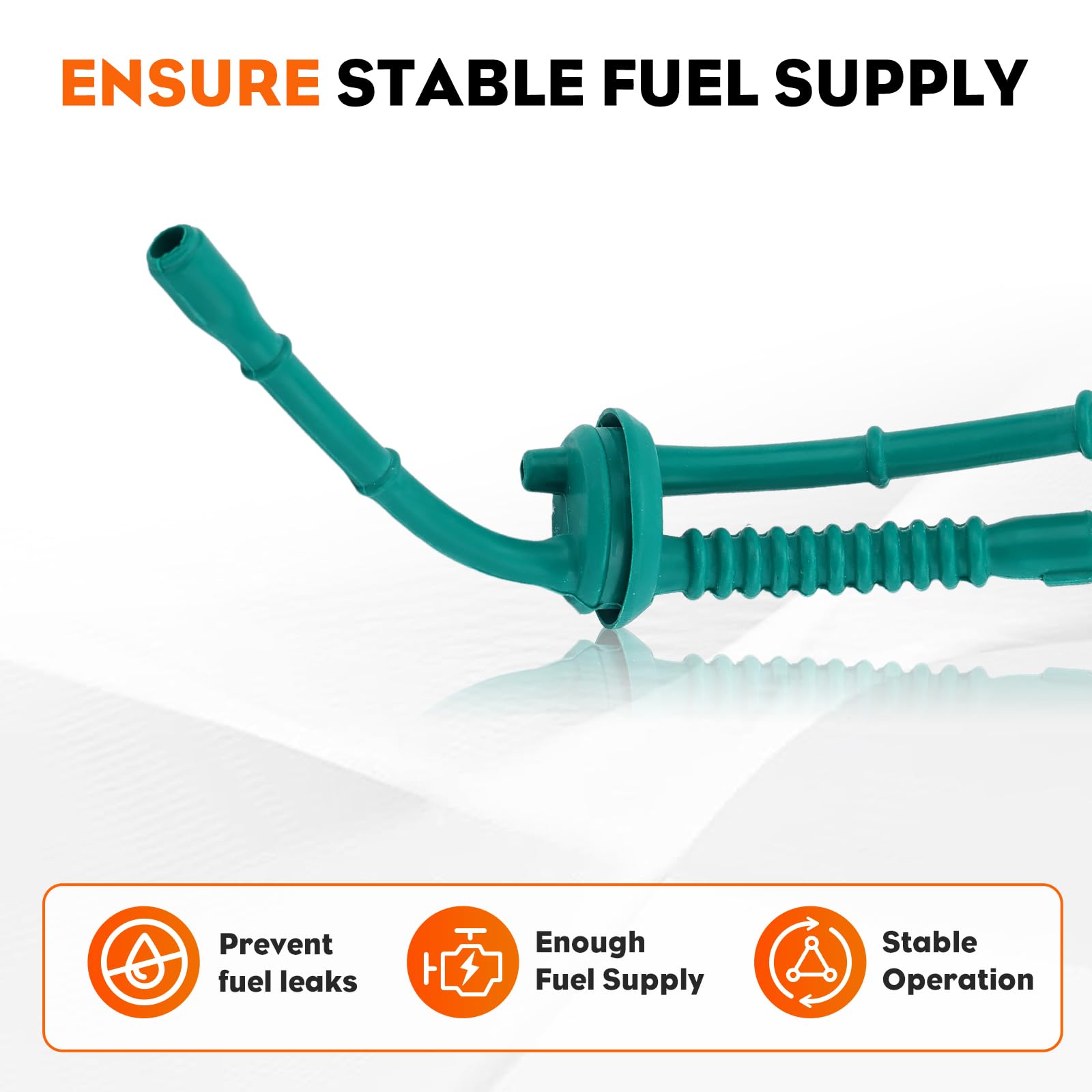 HIPA (Pack of 2) 4140 358 7702 Fuel Line + Fuel Filter Primer Bulb for STHIL FS38 FS45 FS46 FS55 KM55 HL45 MM55 FS100 FS110 FS130 Trimmer Weed Eater - Image 4