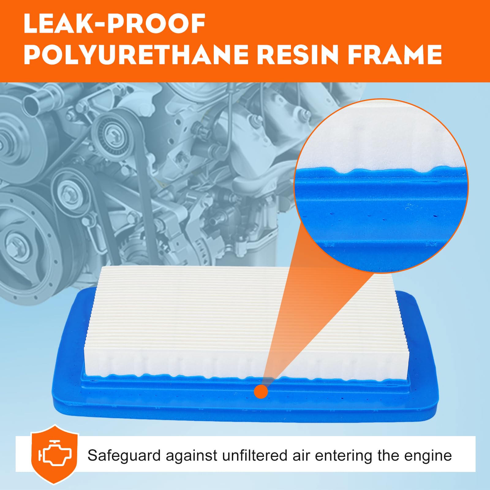 Hipa (pack of 3) A226000410 Air Filter for Echo PB-770H PB-770T PB-760LNH Backpack Blower for Shindaiwa EB770RT Blowers Backpack - Image 5