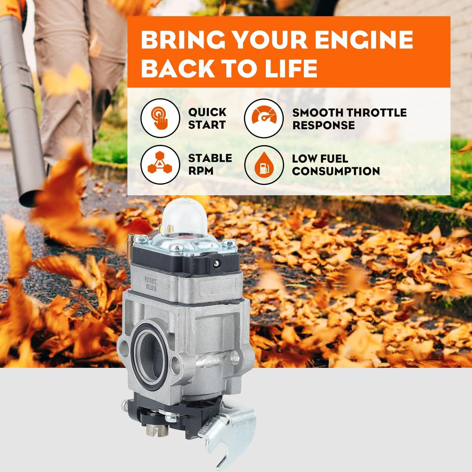 Hipa PB-755ST Carburetor for Echo PB755ST PB 755ST PB-755H PB-755T PB-755SH PB-651H PB-651T PB-751T PB-751H Shindaiwa EB633RT Backpack Blower Replace A021000812 WYK-192 WYK-192-1 - Image 3