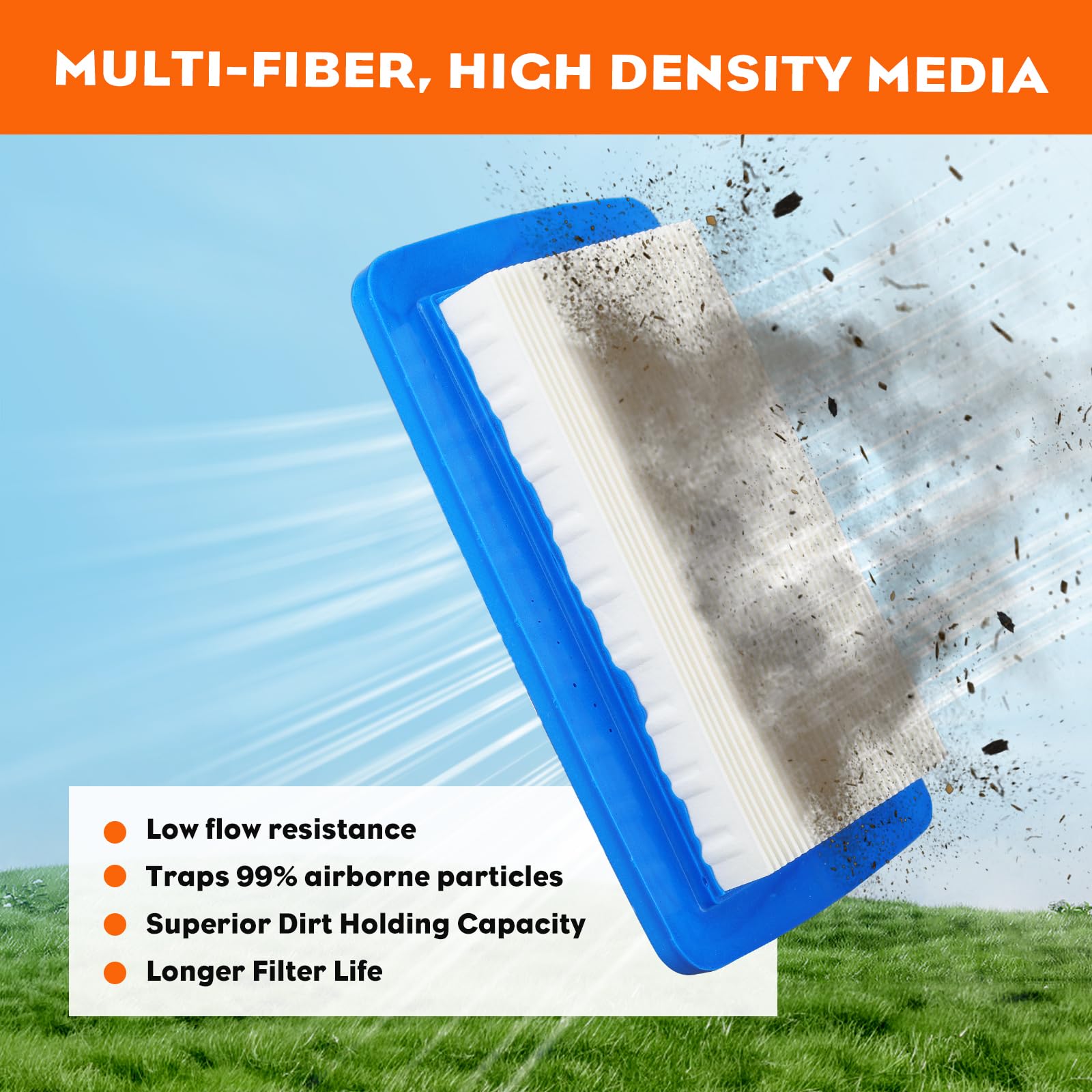 Hipa (pack of 3) A226000410 Air Filter for Echo PB-770H PB-770T PB-760LNH Backpack Blower for Shindaiwa EB770RT Blowers Backpack - Image 3