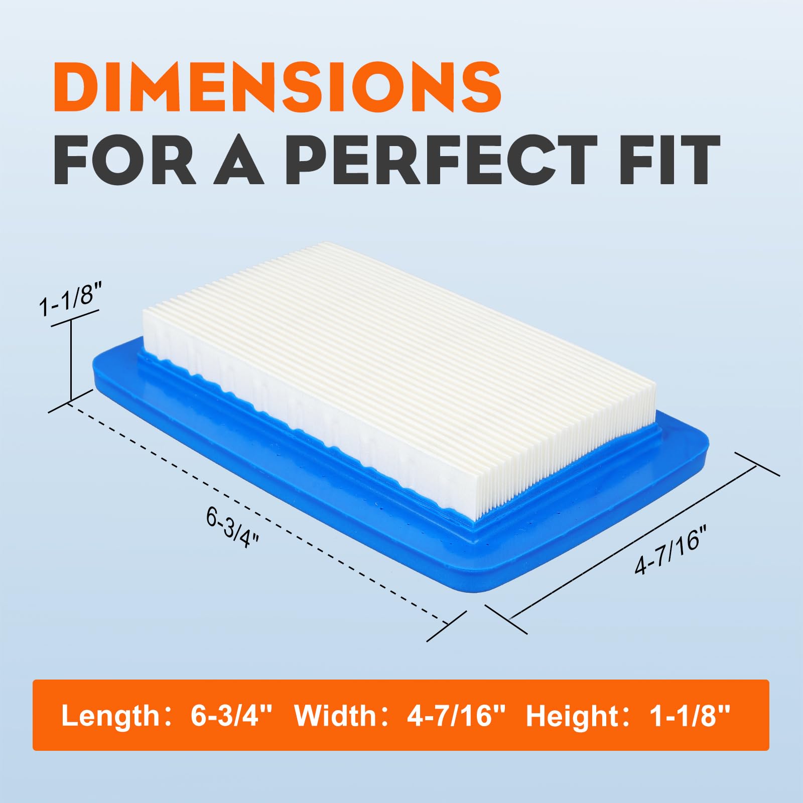 Hipa (pack of 3) A226000410 Air Filter for Echo PB-770H PB-770T PB-760LNH Backpack Blower for Shindaiwa EB770RT Blowers Backpack - Image 7