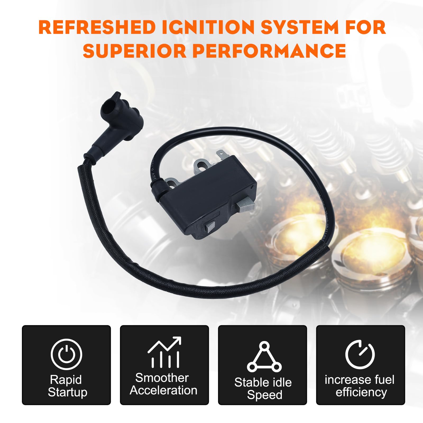 HIPA PB580T Ignition Coil Magneto for Echo PB-580T PB-580H PB580 Leaf Blowers Shindaiwa EB600RT Replace A411001620 - Image 3