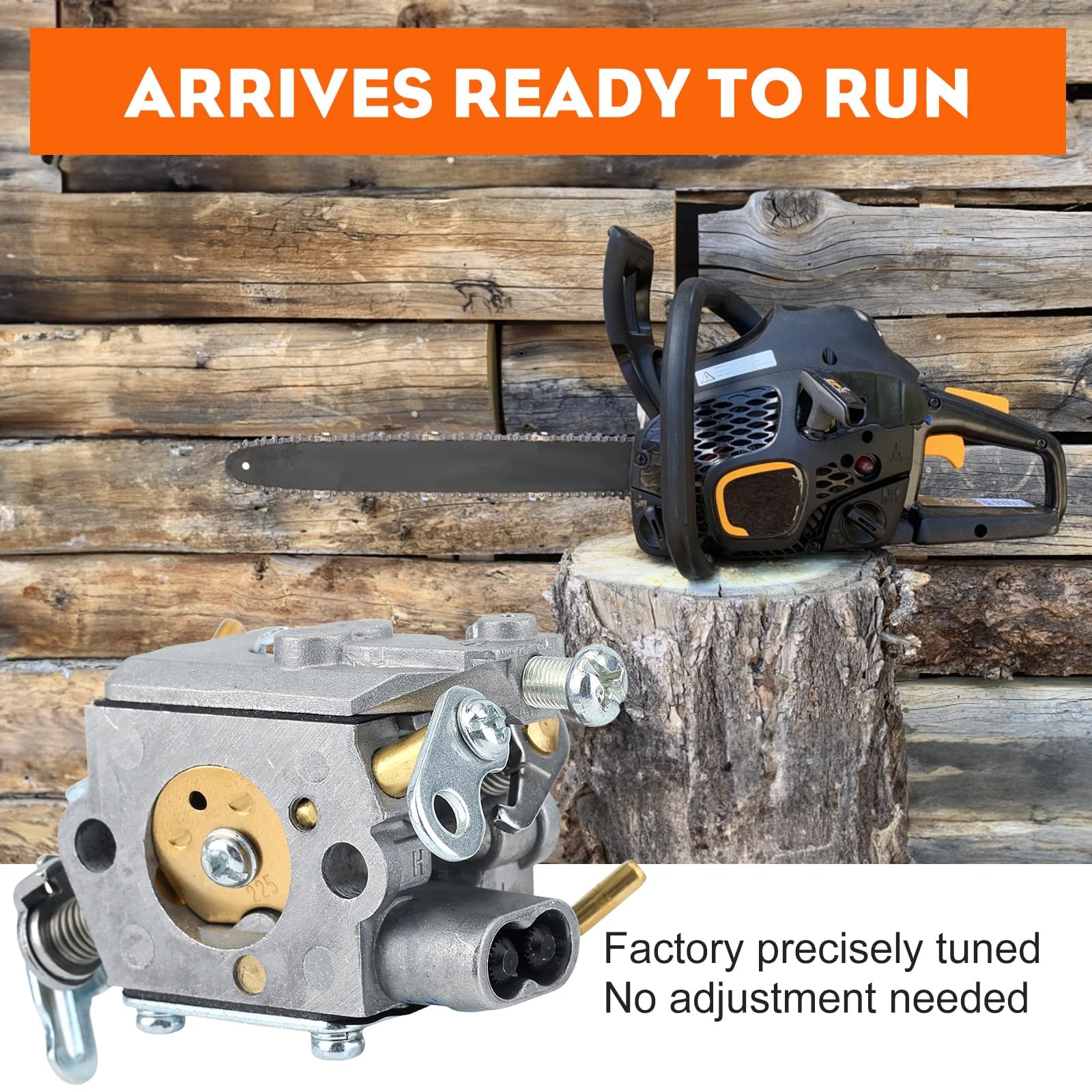 Hipa PR4218 Carburetor Fit for Poulan Husqvarna PL3314 PL3816 PR4016 PD4218 PD4016 Poulan Pro PR4218A 18" 42cc Chainsaw Model Replace 596786602 with Chainsaw Air Purge Primer Bulb - Image 4