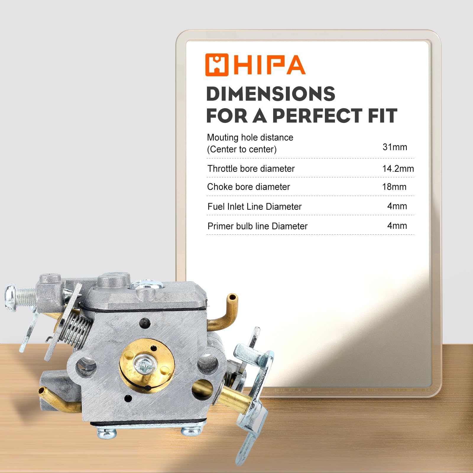 Hipa PR4218 Carburetor Fit for Poulan Husqvarna PL3314 PL3816 PR4016 PD4218 PD4016 Poulan Pro PR4218A 18" 42cc Chainsaw Model Replace 596786602 with Chainsaw Air Purge Primer Bulb - Image 7