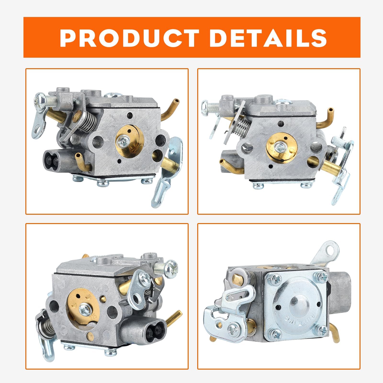 Hipa PR4218 Carburetor Fit for Poulan Husqvarna PL3314 PL3816 PR4016 PD4218 PD4016 Poulan Pro PR4218A 18" 42cc Chainsaw Model Replace 596786602 with Chainsaw Air Purge Primer Bulb - Image 8