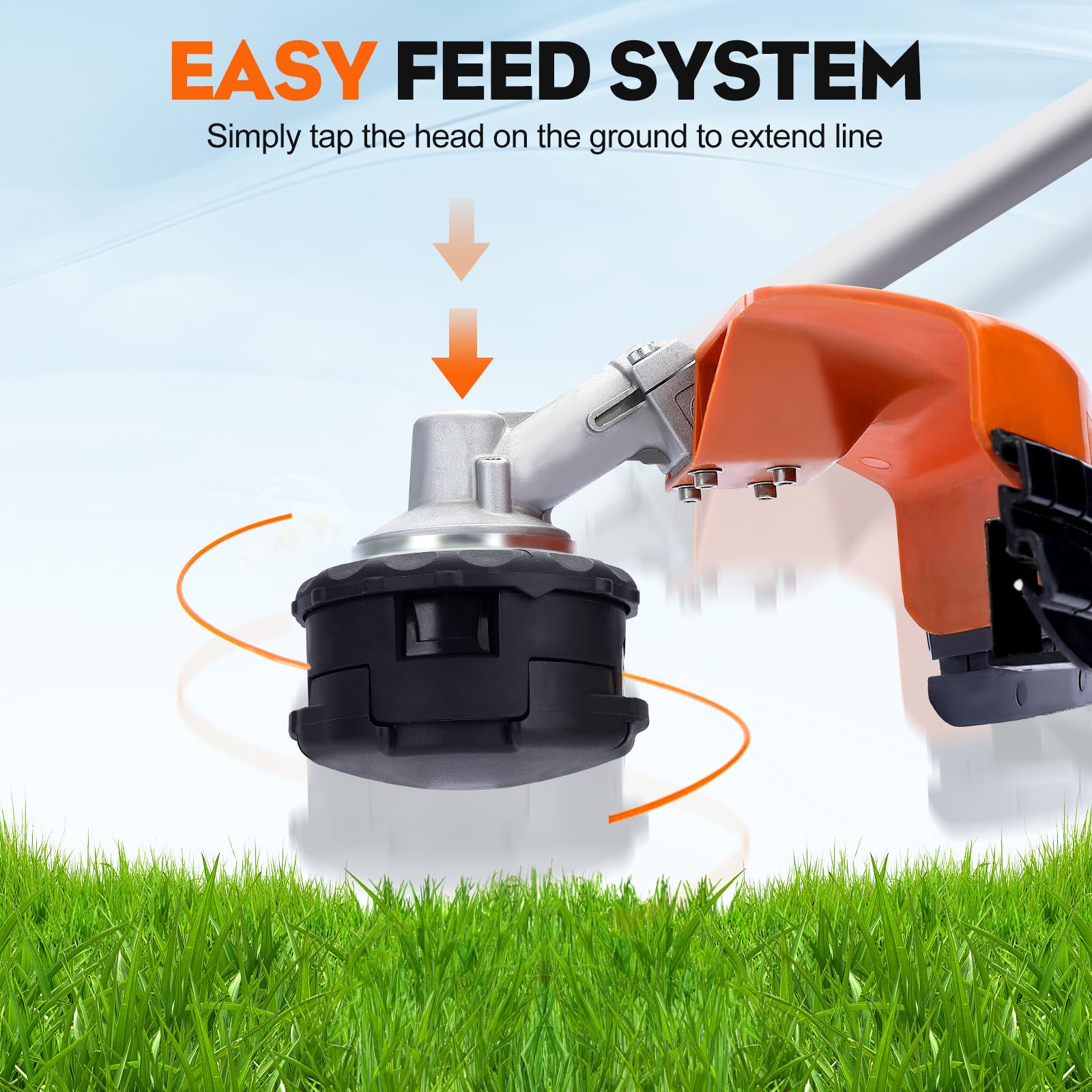 Hipa SRM 225 String Trimmer Head Compatible with Speed Feed 400 Echo SRM 210 SRM230 SRM225 SRM210 SRM2100 PAS210 PAS211 PAS225 PAS230 PAS260 Weedater Shiandaiwa T220 T222 T230 Trimmer 2Pack - Image 5