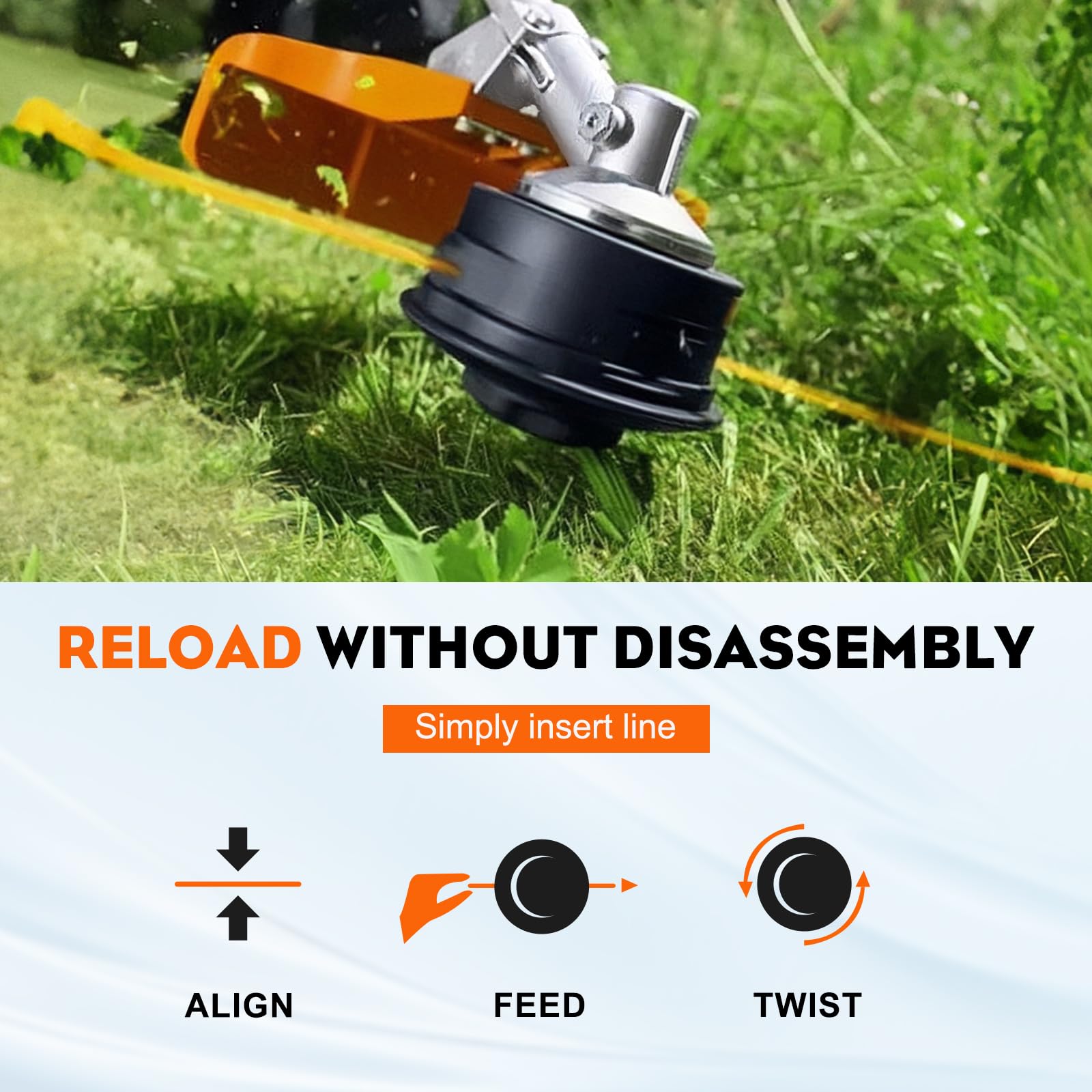 Hipa SRM 225 String Trimmer Head Compatible with Speed Feed 400 Echo SRM 210 SRM230 SRM225 SRM210 SRM2100 PAS210 PAS211 PAS225 PAS230 PAS260 Weedater Shiandaiwa T220 T222 T230 Trimmer 2Pack - Image 6