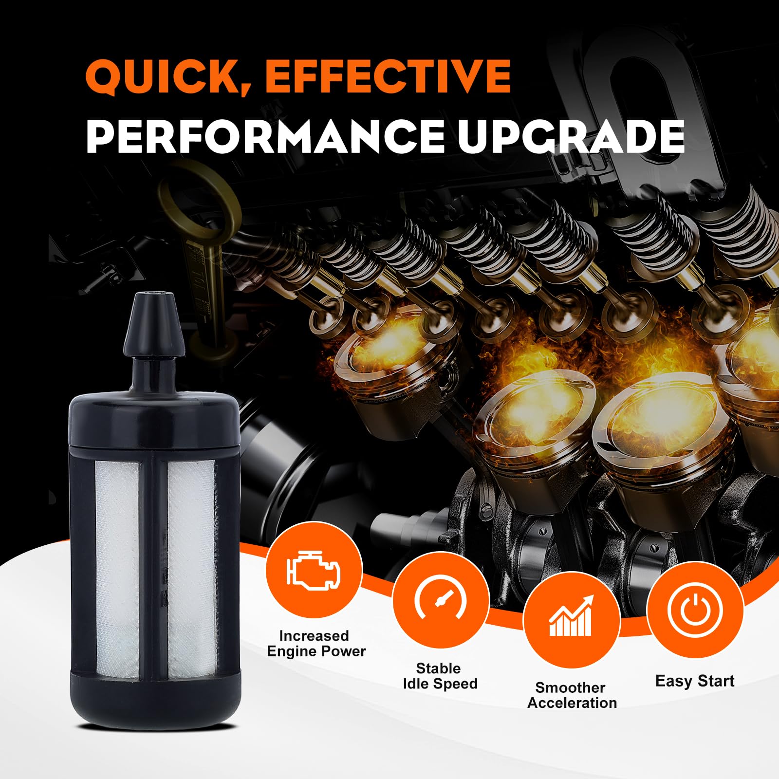 Hipa Sthil Chainsaw Fuel Filter ZF-4 for STHIL 0000-350-3502 BG45 BG55 BG65 BG85 BG56 BG66 BG72 BG75 BR200 BR320 BR340 BR420 BR500 BR550 BR600 SH55 SH85 SH56 SH86 Blower - Image 3