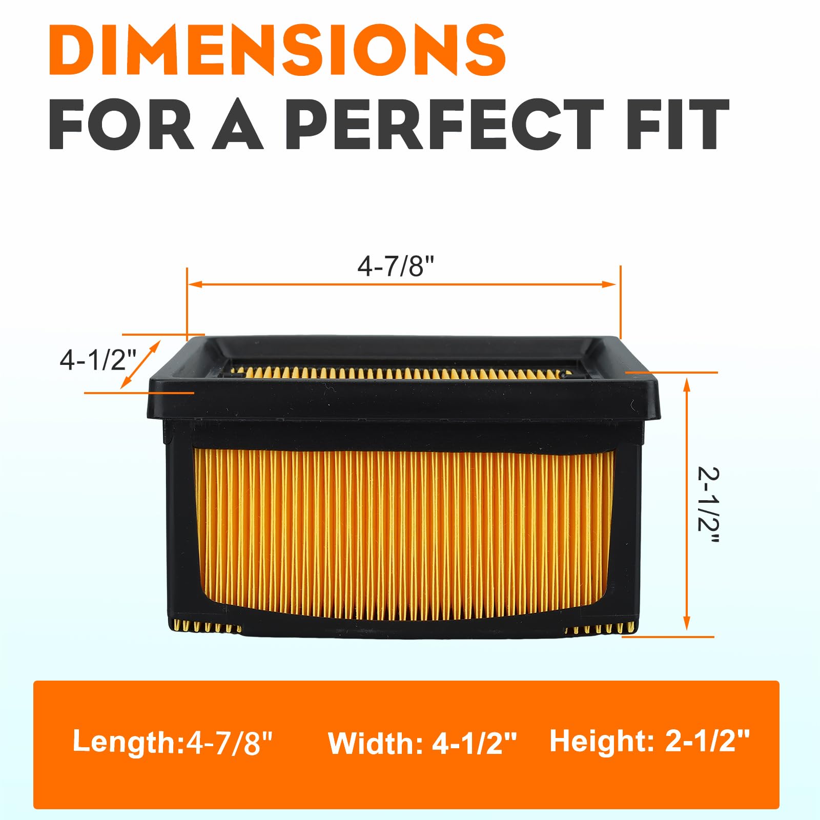 Pack of 6, K760 K770 Air Filter for Husqvana K770 Parts Concrete Saws Power Cutter Replaces 574362301 574362302 525470601 525470602 - Image 7