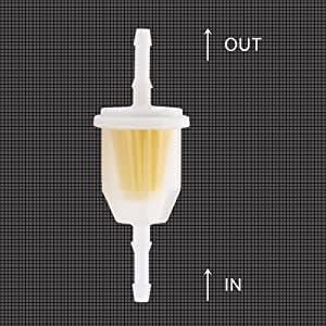 Tvent 5/16" ID Fuel Line (ID 7.35mm OD 12.5mm) Fuel Line Hose with Fuel Filter Replacement for Kawasaki Yamaha Engine - 6 Feet / 2 Meter Replaces JD AM116304 Fuel Filter Fits 1/4 and 5/16 Fuel Line - Image 5