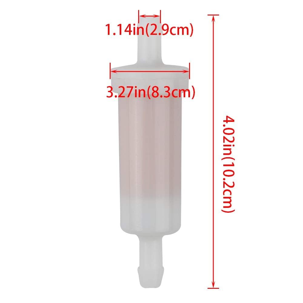 Tvent 5/16 Inline Fuel Filter for Mercury 35-816296-4 816296Q2 Polaris 2530008 Sea Doo 2-Stroke 275000051 275000262 Sierra 18-7830 0398327 30-200hp Marine Boat Small line (Pack of 4) - Image 3