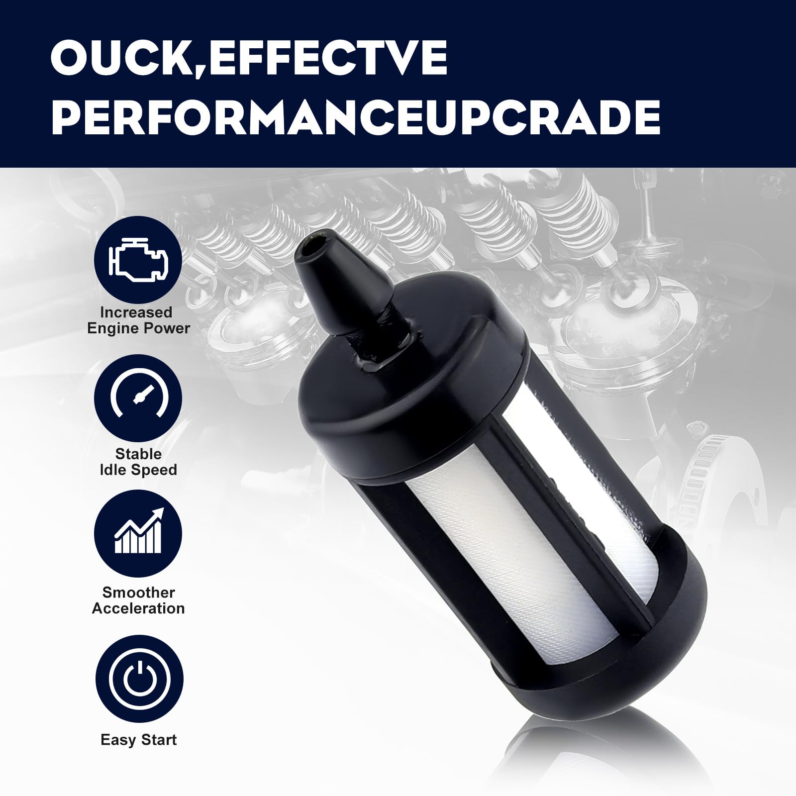 Wetenex Sthil Fuel Filter 0000 350 3502 Compatible with Sthil FS55 BG55 BR430 BT121 FS90 SH56 SR450 TS410 011 012 017 019 075 MS190-193 Leaf Blower Parts Replace Chainsaw Fuel Filter 00003503506 - Image 5